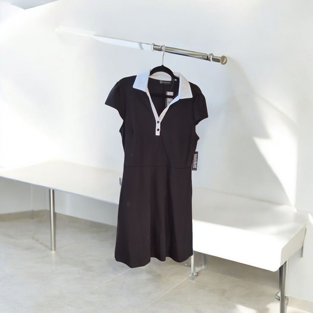 Black and White Women's Skater Dress